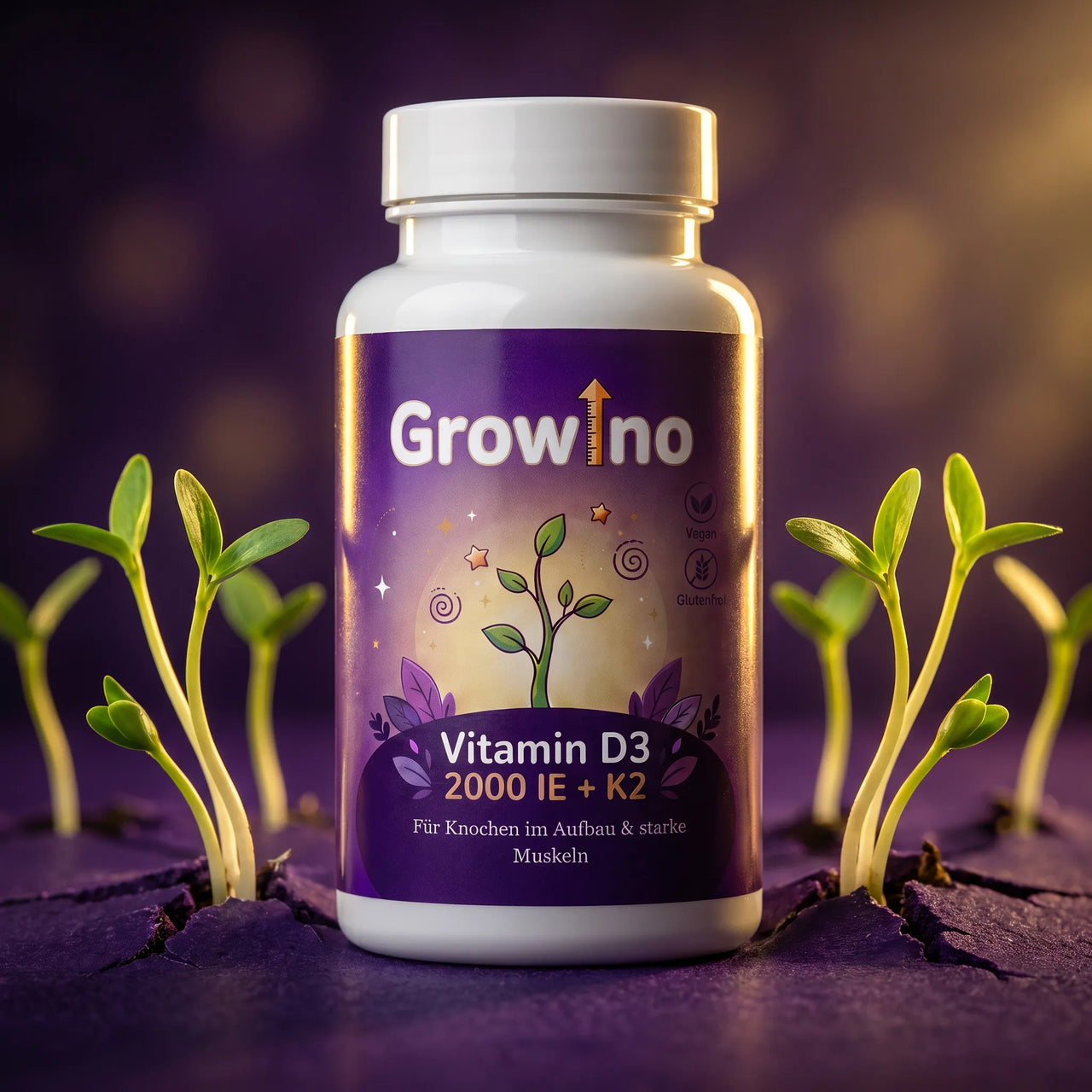 Growino – Vitamine D3 + K2 MK-7
