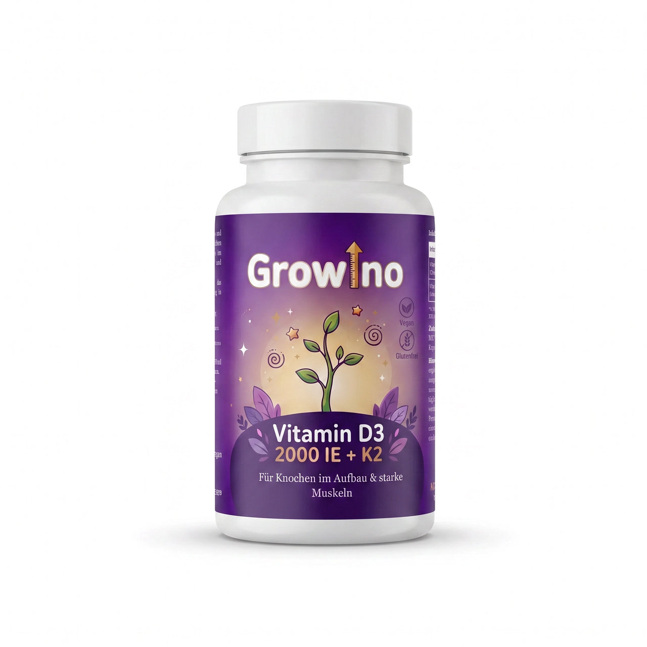 Growino – Vitamine D3 + K2 MK-7